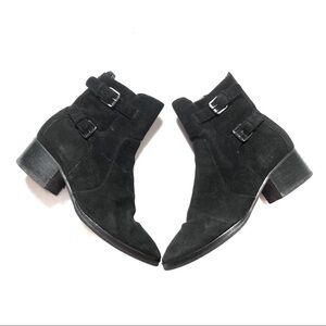 Via Spiga Oaklyn Leather Boots 6.5 Moto Ankle